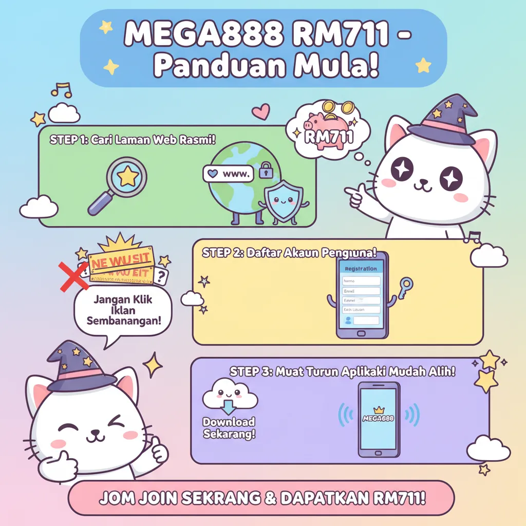 Cara Daftar Akaun Mega888 RM711 & Muat Turun APK