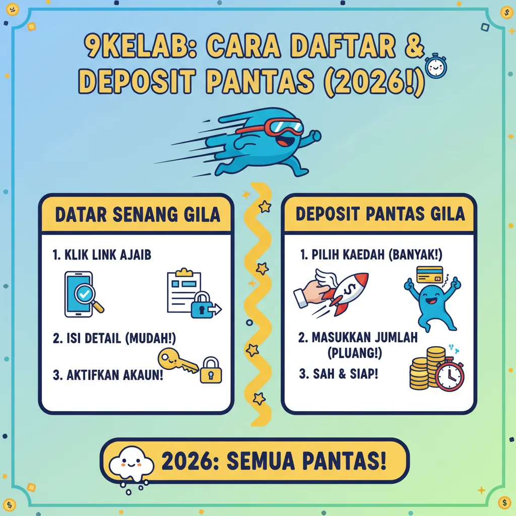 Cara Daftar 9kelab & Transaksi Deposit Pantas