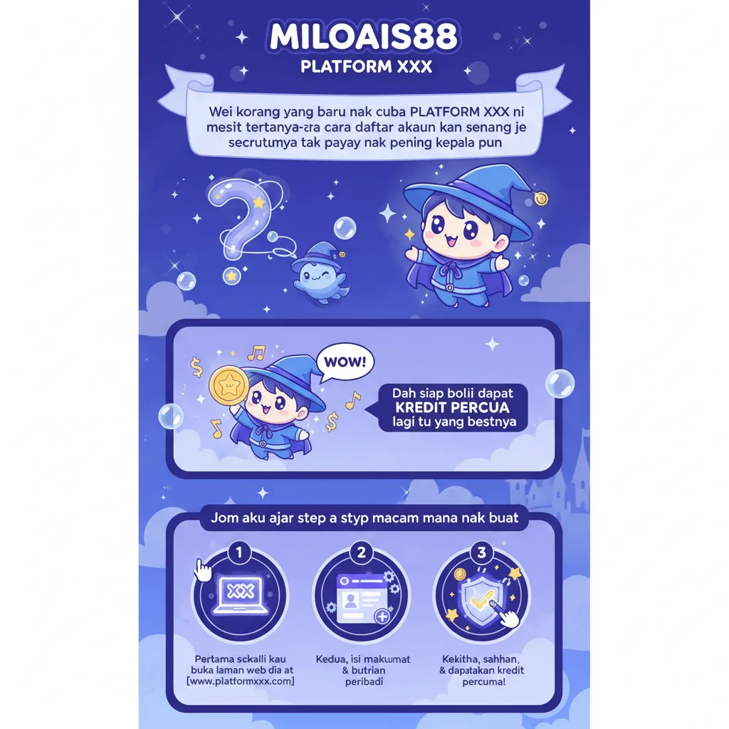 Cara Daftar Akaun Miloais88 & Kredit Percuma